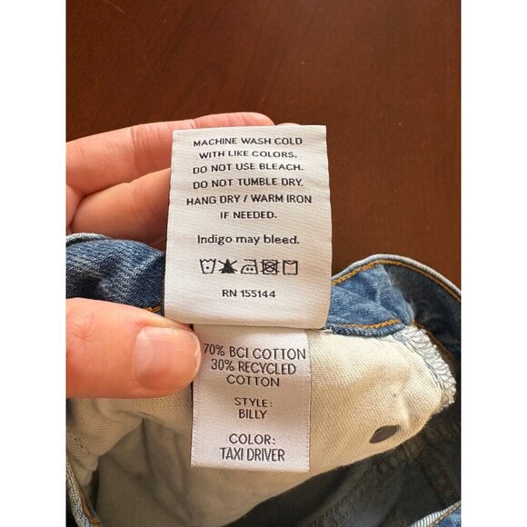 Boyish NWT Billy High Rise Skinny Distressed Jeans Button Fly Raw Hem Size 26 - Picture 12 of 13